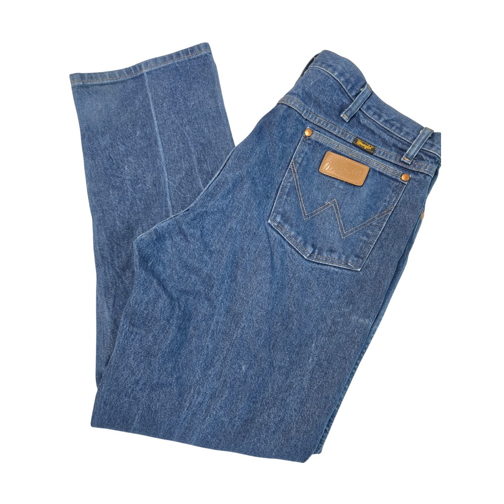 Wrangler 13MWZ Mens Cowboy Cut Regular Fit 100% Cotton Denim Blue Jeans 40x30